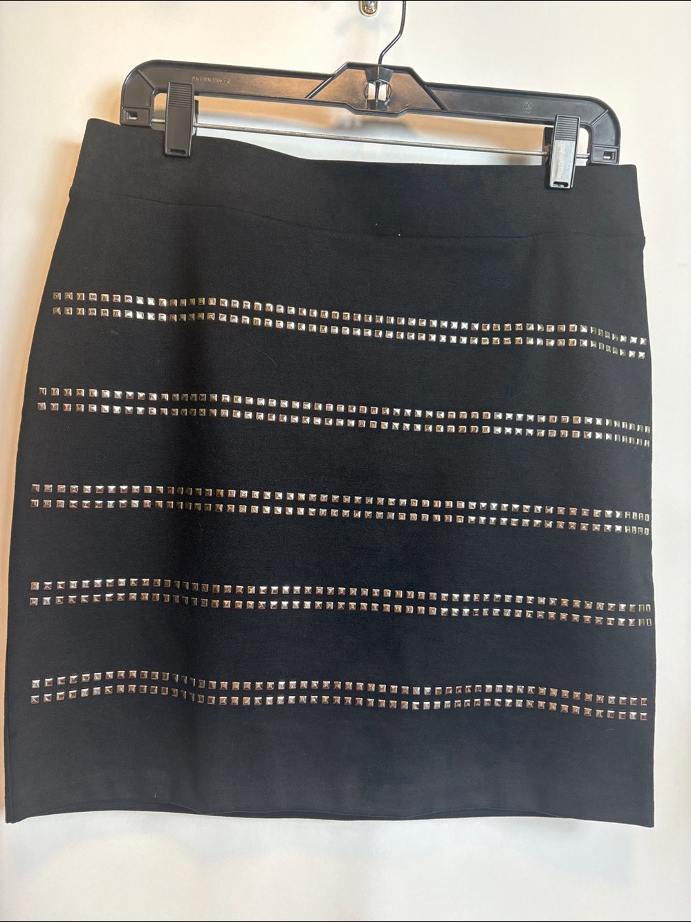 INC International Concepts Black Studded Mini Skirt